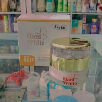 Kem HANI WHITE H10 (dạng đặc - kem sữa) Nám Trắng Da Ngừa Mụn Giữ Ẩm Se Khít Lỗ Chân Lông 