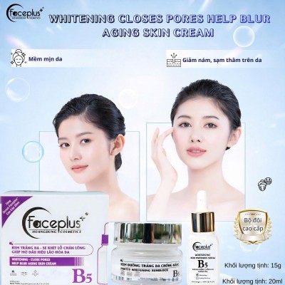 Kem mặt FACEPLUS B5 TRẮNG 15g se khít lỗ chân lông chống lão hóa da