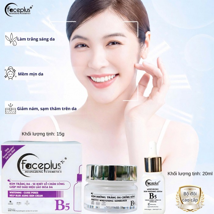 Kem mặt FACEPLUS B5 TRẮNG 15g se khít lỗ chân lông chống lão hóa da