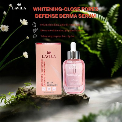 Serum mặt LAVILA HỒNG 30ML se khít lỗ chân lông dưỡng trắng da