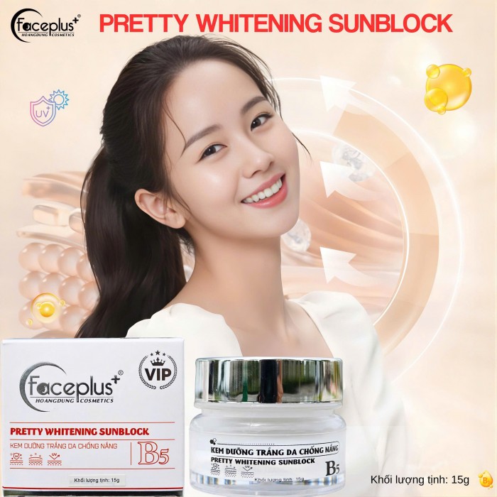 Kem mặt FACEPLUS B5 TRẮNG vip 15G dưỡng trắng da chống nắng