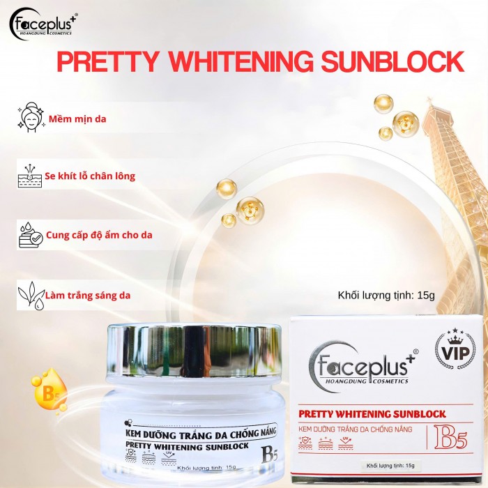 Kem mặt FACEPLUS B5 TRẮNG vip 15G dưỡng trắng da chống nắng