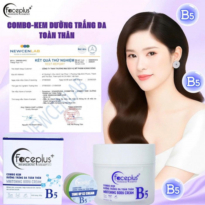 Combo kem body FACEPLUS B5 TRẮNG dưỡng trắng da toàn thân