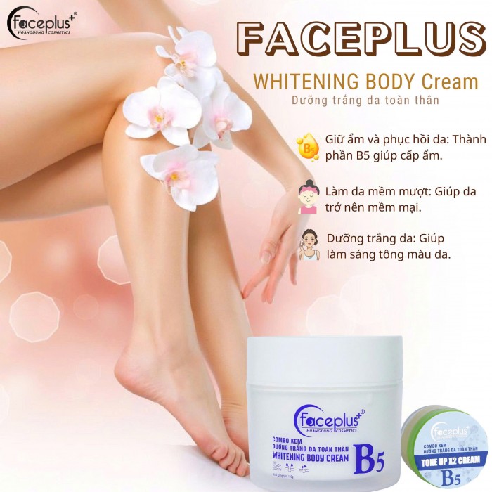 Combo kem body FACEPLUS B5 TRẮNG dưỡng trắng da toàn thân