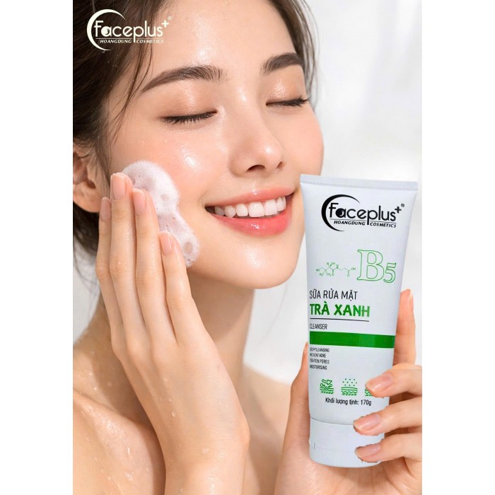 Sữa rửa mặt FACEPLUS B5 TRÀ XANH 170G