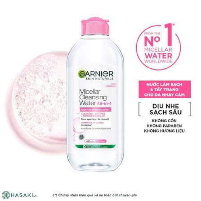 Nước tẩy trang GARNIER HỒNG 400 ml