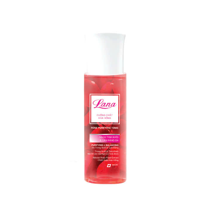 Toner nước hoa hồng Rose Purifying Tonic Lana 150Ml