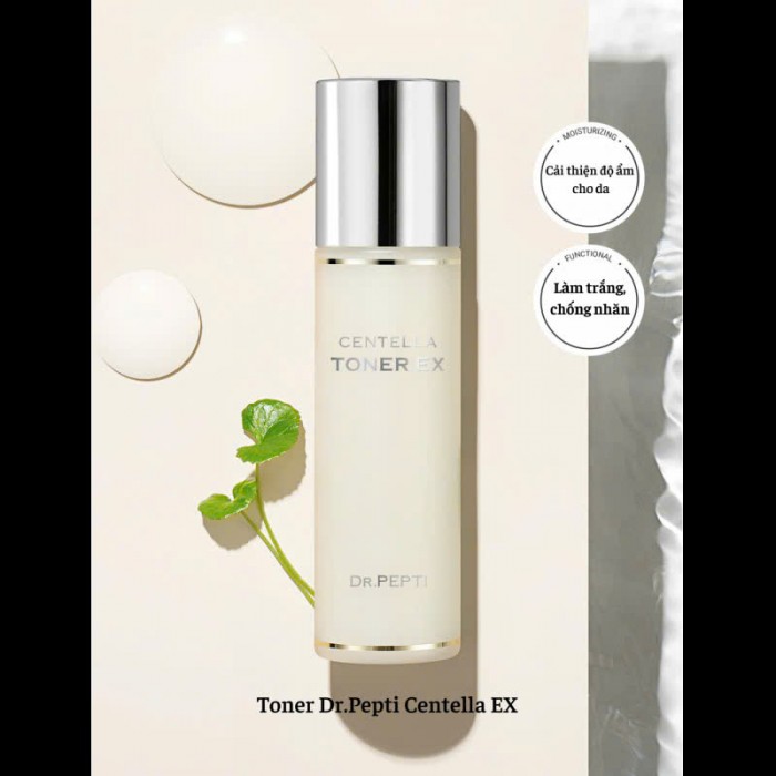 Toner nước hoa hồng Dr.Pepti Centella Toner 180ml Toner nước hoa hồng Dr.Pepti Centella Toner 180ml