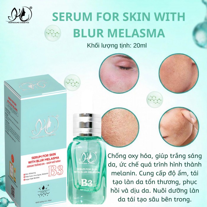 Serum mặt HD HOÀNG DŨNG trắng da giúp mờ nám 20ml